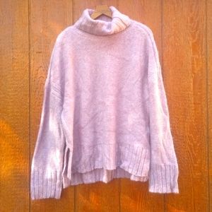 Philosophy Furry Pixie Bubblegum  Purple Pink Turtleneck Sleeve Sweater Xlarge